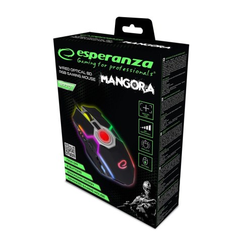 EGM701 Esperanza mysz przewod. gaming led rgb 8d opt. usb mangora