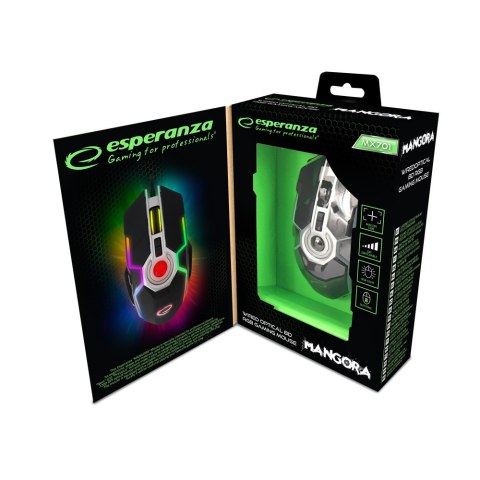 EGM701 Esperanza mysz przewod. gaming led rgb 8d opt. usb mangora