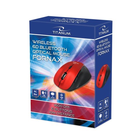 TM122R Titanum mysz bezprz. bluetooth 6d opt. fornax czerwona TM122R Titanum mysz bezprz. bluetooth 6d opt. fornax czerwona