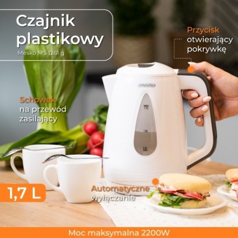 MS 1261 grey Czajnik plastikowy 1,7 l MS 1261 grey Czajnik plastikowy 1,7 l