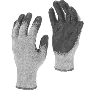 Rękawice lateks szaro-czarne l212509p, 12 par, "9",ce, lahti