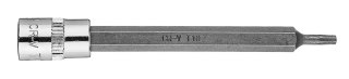 Końcówka Torx TX10 na nasadce 1/4", długa, 87 mm