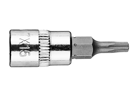 Końcówka Torx TX15 na nasadce 1/4", krótka, 37 mm