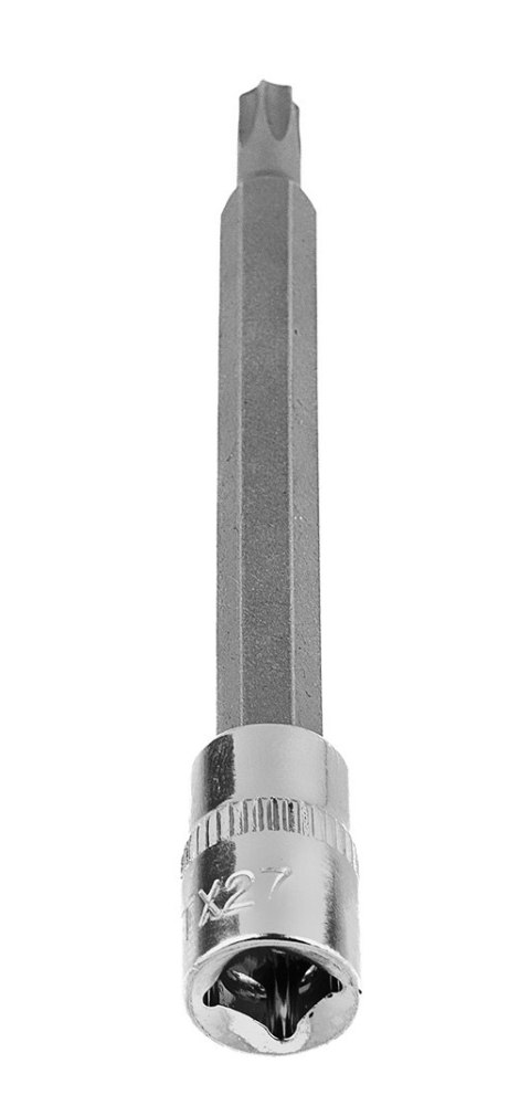 Końcówka Torx TX27 na nasadce 1/4", długa, 87 mm Końcówka Torx TX27 na nasadce 1/4", długa, 87 mm