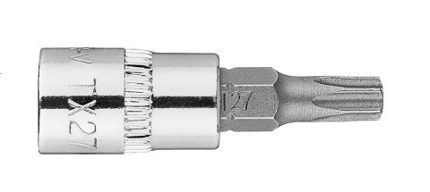 Końcówka Torx TX27 na nasadce 1/4", krótka, 37 mm Końcówka Torx TX27 na nasadce 1/4", krótka, 37 mm