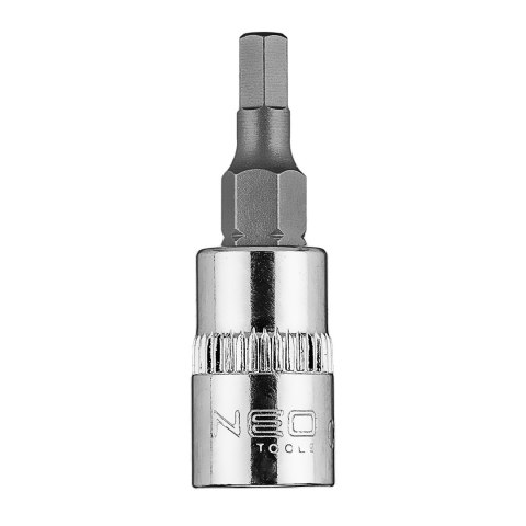 Końcówka sześciokątna H4 na nasadce 1/4", krótka, 37 mm Końcówka sześciokątna H4 na nasadce 1/4", krótka, 37 mm