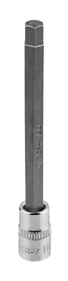 Końcówka sześciokątna H6 na nasadce 1/4", długa, 87 mm