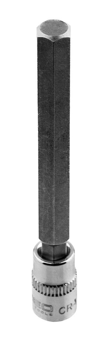 Końcówka sześciokątna H8 na nasadce 1/4", długa, 87 mm Końcówka sześciokątna H8 na nasadce 1/4", długa, 87 mm