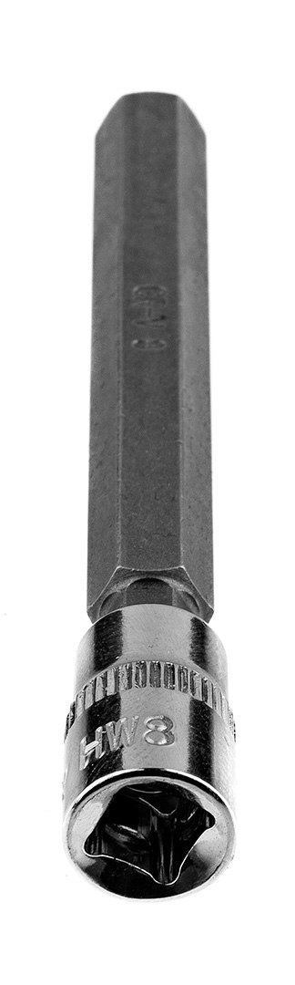 Końcówka sześciokątna H8 na nasadce 1/4", długa, 87 mm Końcówka sześciokątna H8 na nasadce 1/4", długa, 87 mm