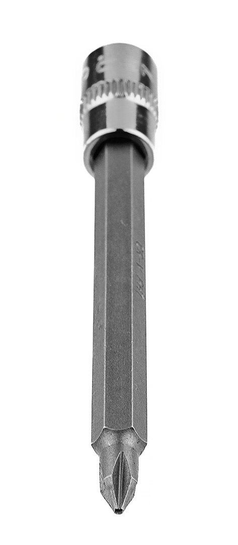 Końcówka wkrętakowa PH1 na nasadce 1/4", długa, 87 mm