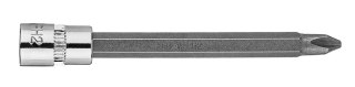 Końcówka wkrętakowa PH2 na nasadce 1/4", długa, 87 mm