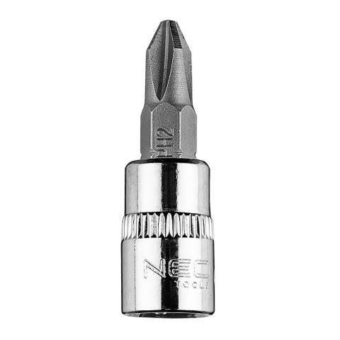 Końcówka wkrętakowa PH2 na nasadce 1/4", krótka, 37 mm Końcówka wkrętakowa PH2 na nasadce 1/4", krótka, 37 mm