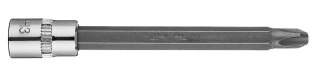 Końcówka wkrętakowa PH3 na nasadce 1/4", długa, 87 mm