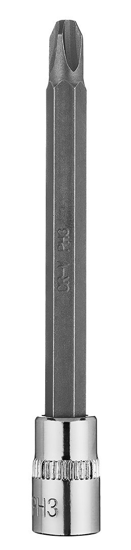 Końcówka wkrętakowa PH3 na nasadce 1/4", długa, 87 mm