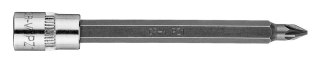 Końcówka wkrętakowa PZ1 na nasadce 1/4", długa, 87 mm