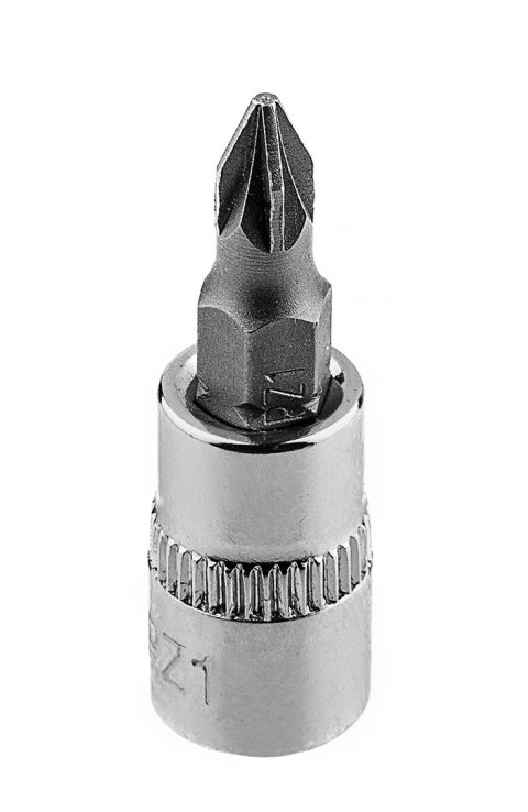 Końcówka wkrętakowa PZ1 na nasadce 1/4", krótka, 37 mm Końcówka wkrętakowa PZ1 na nasadce 1/4", krótka, 37 mm
