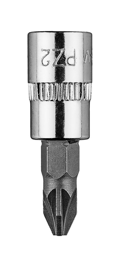 Końcówka wkrętakowa PZ2 na nasadce 1/4", krótka, 37 mm Końcówka wkrętakowa PZ2 na nasadce 1/4", krótka, 37 mm