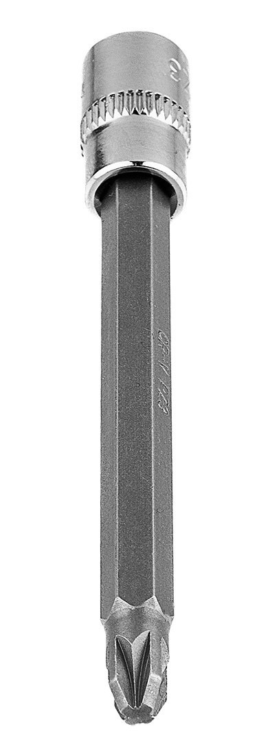 Końcówka wkrętakowa PZ3 na nasadce 1/4", długa, 87 mm