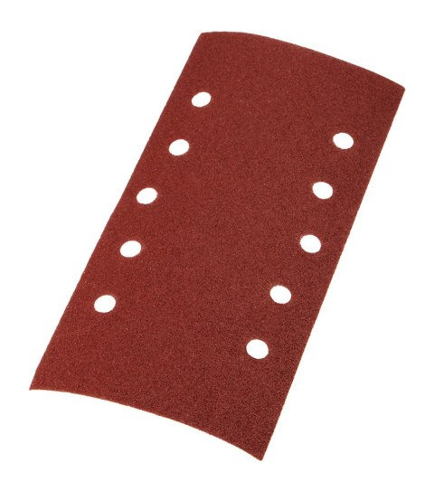 Papier ścierny na rzep 115 x 230 mm, K80, 5 szt., z otworami