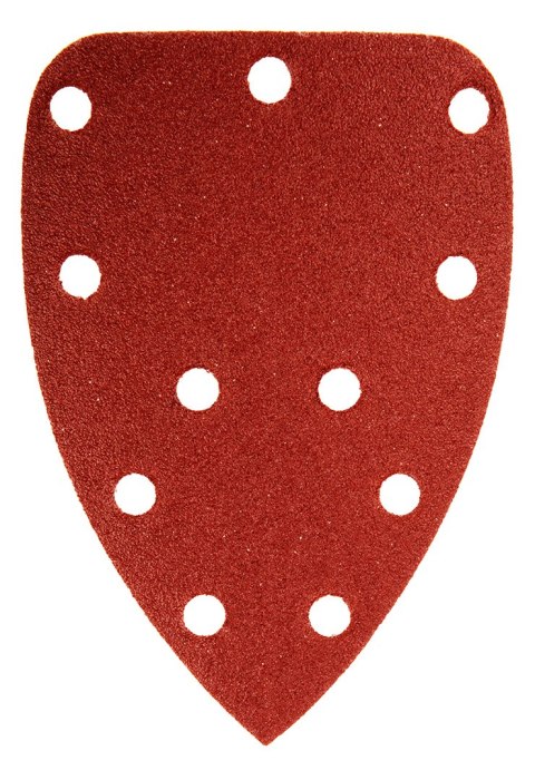 Papier ścierny na rzep delta 140 x 140 x 80 mm, K100, 5 szt., z otworami