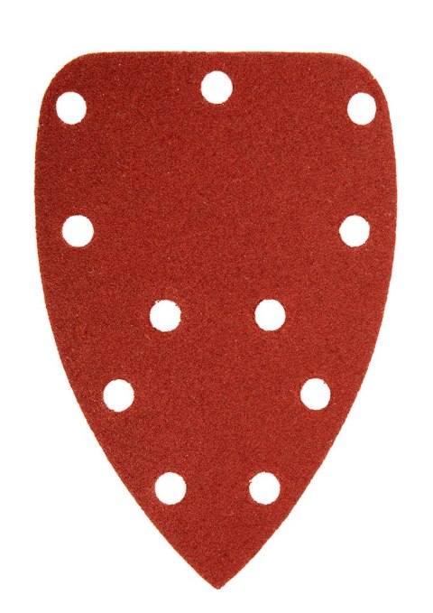 Papier ścierny na rzep delta 140 x 140 x 80 mm, K120, 5 szt., z otworami