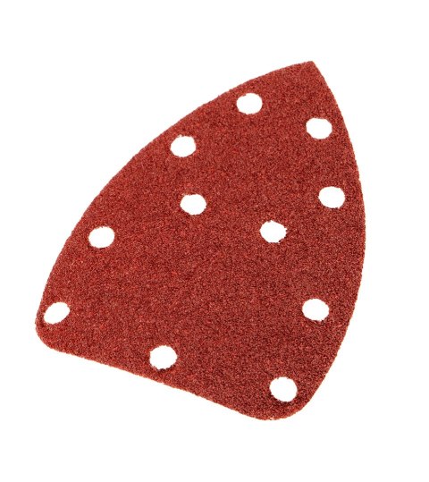 Papier ścierny na rzep delta 140 x 140 x 80 mm, K40, 5 szt., z otworami