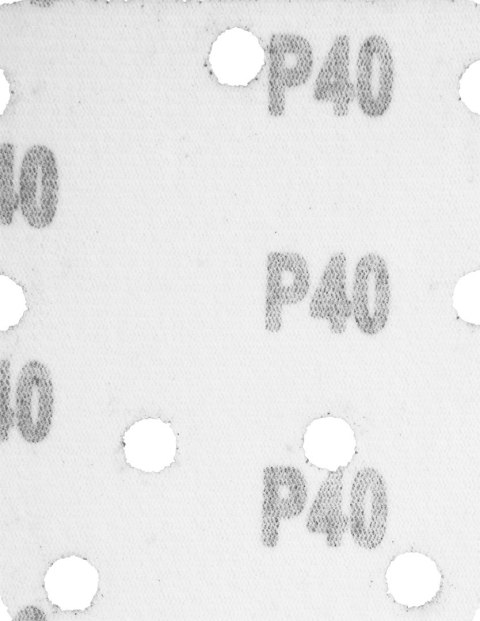 Papier ścierny na rzep delta 140 x 140 x 80 mm, K40, 5 szt., z otworami