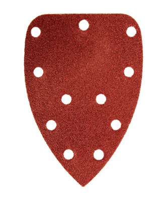 Papier ścierny na rzep delta 140 x 140 x 80 mm, K60, 5 szt., z otworami