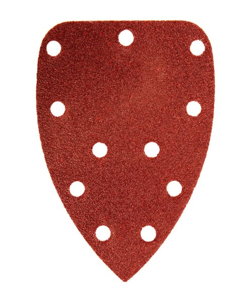 Papier ścierny na rzep delta 140 x 140 x 80 mm, K60, 5 szt., z otworami