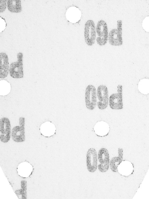 Papier ścierny na rzep delta 140 x 140 x 80 mm, K60, 5 szt., z otworami