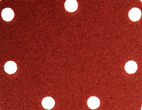 Papier ścierny na rzep delta 140 x 140 x 80 mm, K80, 5 szt., z otworami