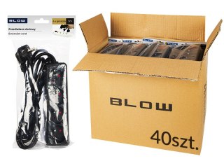 98-564# Przedłużacz sieciowy pr-470p 4-gniazda z uziemieniem 3m czarny 3x1,5mm opakowanie