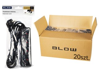 98-565# Przedłużacz sieciowy pr-470p 4-gniazda z uziemieniem 5m czarny 3x1,5mm opakowanie