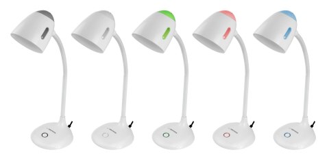 ELD110W Esperanza lampka biurkowa e27 electra biała ELD110W Esperanza lampka biurkowa e27 electra biała