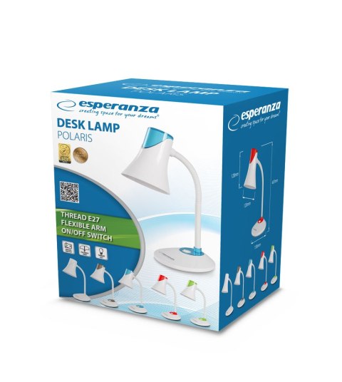 ELD111R Esperanza lampka biurkowa e27 polaris czerwona ELD111R Esperanza lampka biurkowa e27 polaris czerwona