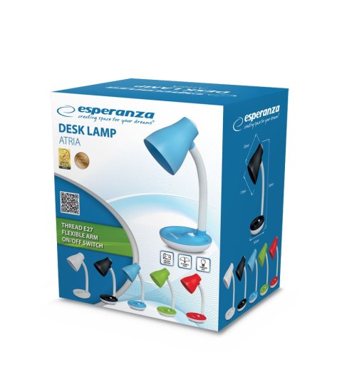 ELD114R Esperanza lampka biurkowa e27 atria czerwona ELD114R Esperanza lampka biurkowa e27 atria czerwona