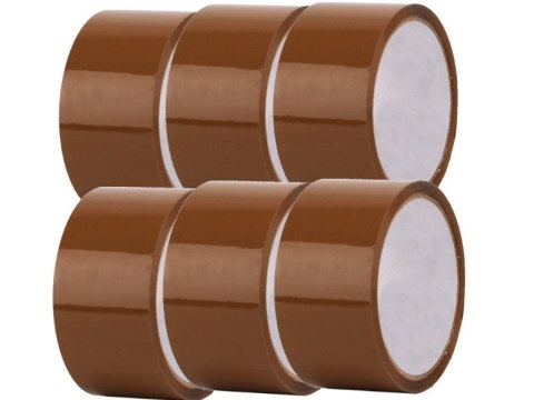 95-141# Taśma pakowa-klejaca brąz 48x60 6-pak 95-141# Taśma pakowa-klejaca brąz 48x60 6-pak