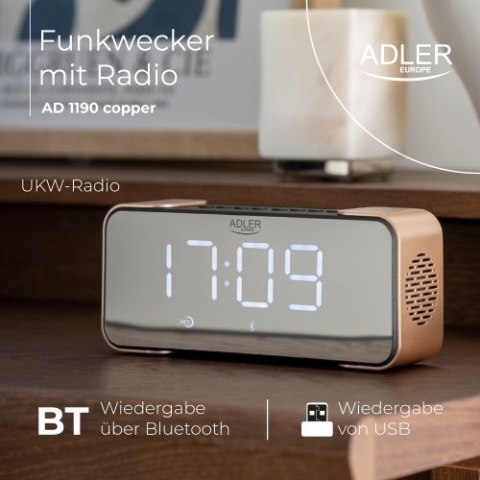AD 1190 copper Radiobudzik bezprzewodowy AD 1190 copper Radiobudzik bezprzewodowy