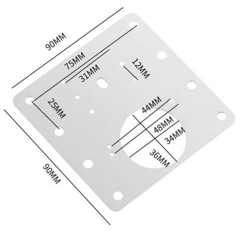 NZ15 Płytka naprawcza zawiasu NZ15 Płytka naprawcza zawiasu