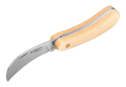 Nóż monterski sierpak, drewniane okładki Nóż monterski sierpak, drewniane okładki