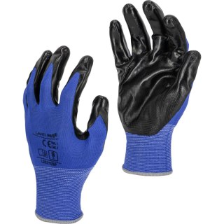 Rękawice nitr. gran.-czarne l222107p, 12par, "7", ce, lahti