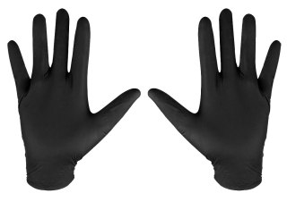 Rękawiczki nitrylowe, czarne, 100 sztuk, rozmiar XL