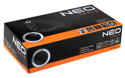 Rękawiczki nitrylowe, czarne, 100 sztuk, rozmiar XL Rękawiczki nitrylowe, czarne, 100 sztuk, rozmiar XL