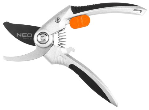 Sekator by-pass 210 mm, zakres do 20 mm, aluminiowy, uchwyt pokryty gumą TPR Sekator by-pass 210 mm, zakres do 20 mm, aluminiowy, uchwyt pokryty gumą TPR