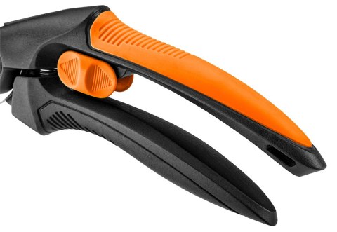 Sekator by-pass 210 mm, zakres do 20 mm, materiał: PP, uchwyt pokryty gumą TPR Sekator by-pass 210 mm, zakres do 20 mm, materiał: PP, uchwyt pokryty gumą TPR