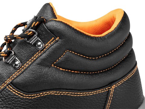 Trzewiki skórzane S1 SRC, stalowy podnosek, rozmiar 47