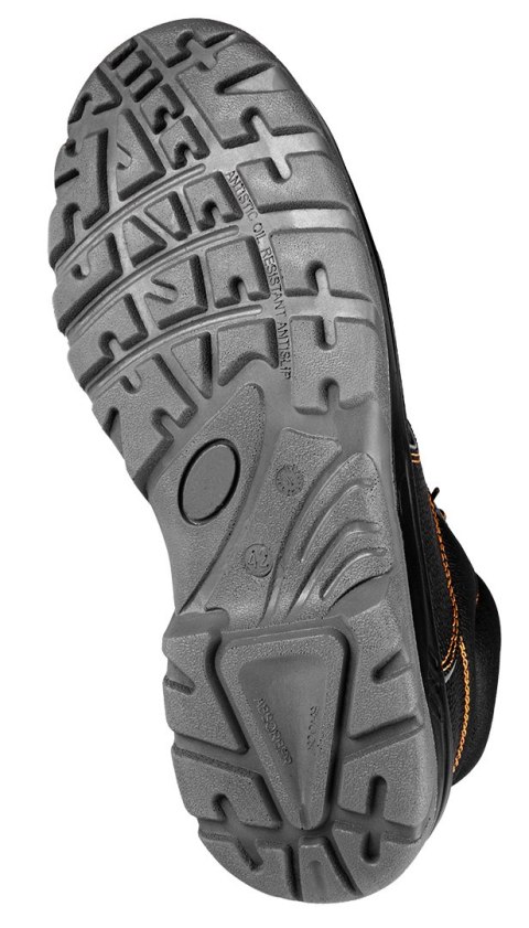 Trzewiki skórzane S3 SRC, stalowy podnosek, stalowa wkładka antyprzebiciowa, rozmiar 44