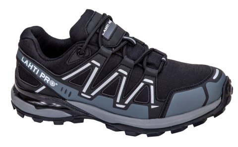 Półbuty bez podn. dzian. czar.-szar., o2 sra, "43", ce,lahti