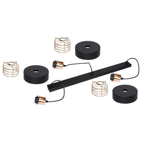 CHIRO lampa wisząca, moc max. 3x60W, E27, czarna