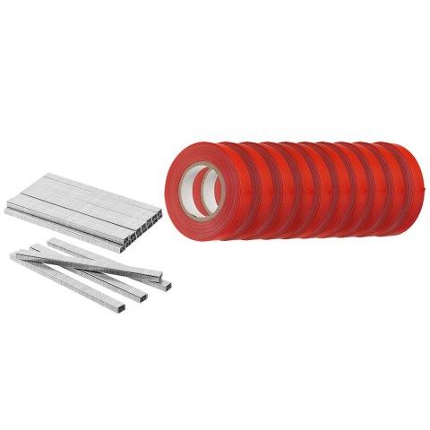 Zestaw taśma 10 sztuk x 25 m i zszywki 10 000 szt. Zestaw taśma 10 sztuk x 25 m i zszywki 10 000 szt.